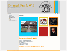 Tablet Screenshot of dr-f-wiss.de